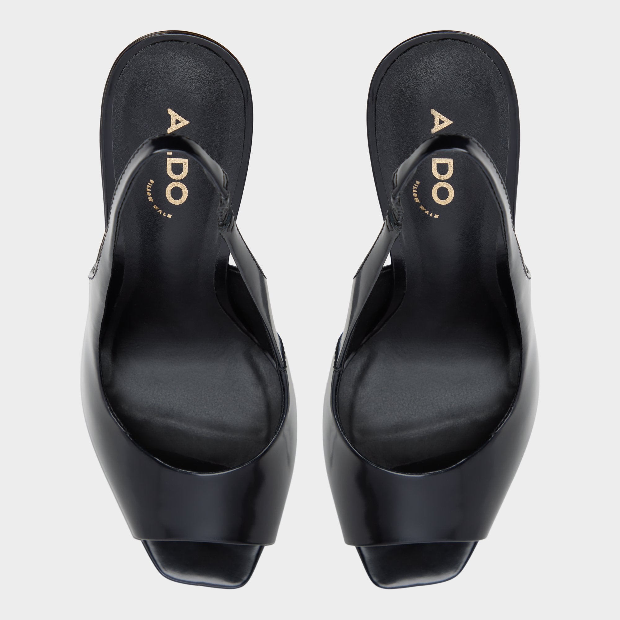 ALDO Thanlinie escarpins noirs plateforme cuir
