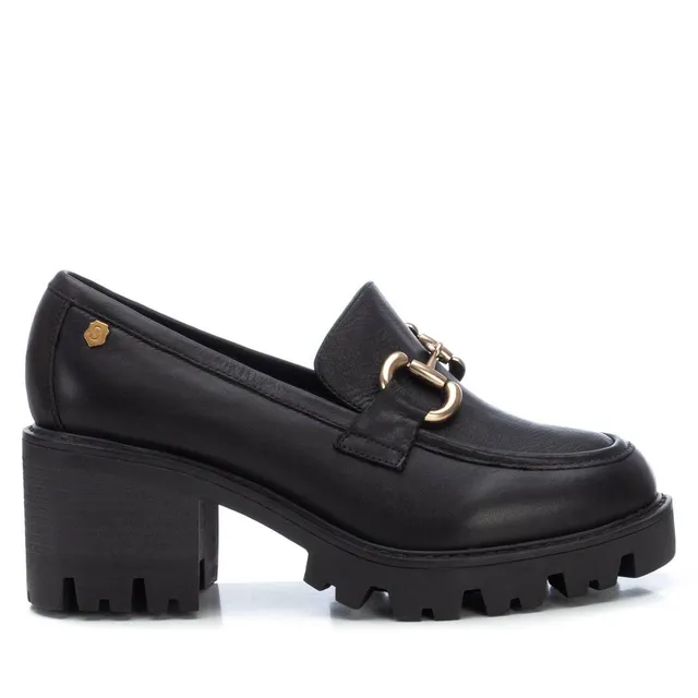 Carmela 16112903 mocassin cuir noir talon 6 cm