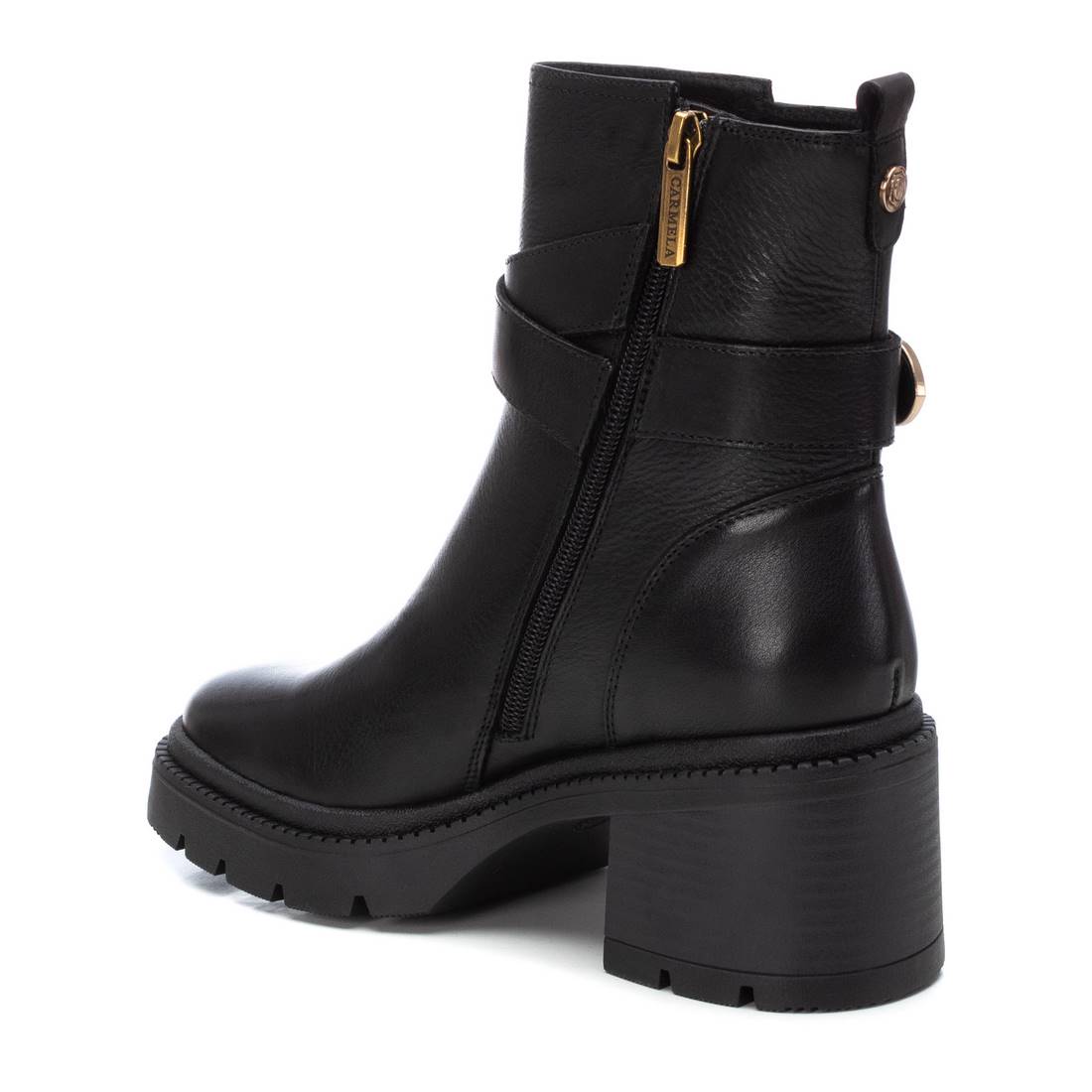 Carmela 16191601 bottine femme noire cuir motarde