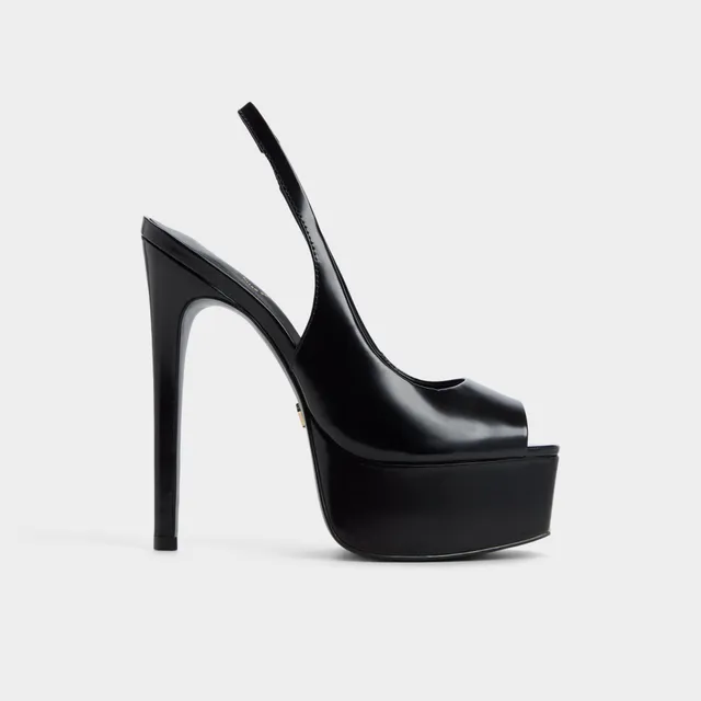 ALDO Thanlinie escarpins noirs plateforme cuir