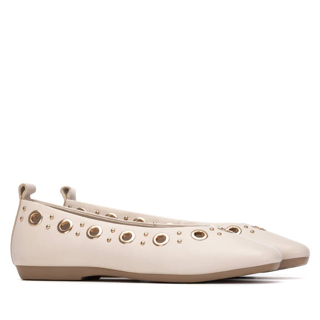 Carmela 16330503 ballerine blanche cuir véritable