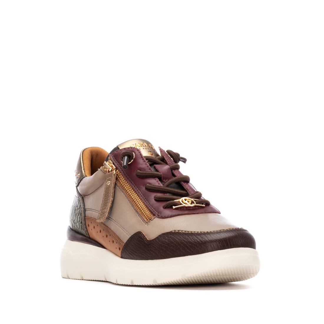Carmela 16243006 baskets femme cuir bordeaux