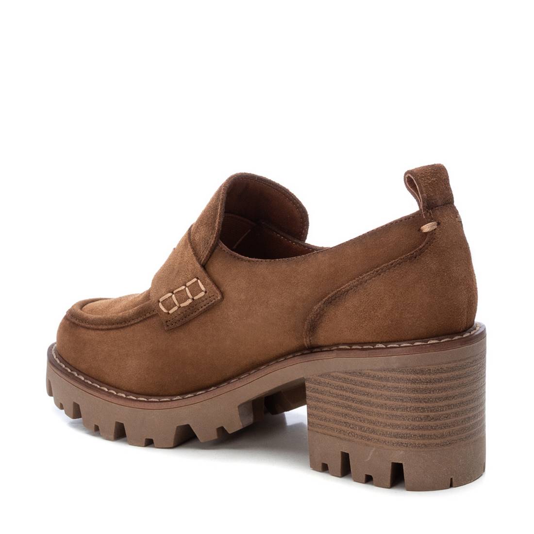 Carmela 16110901 mocassins femme cuir marron talon 7