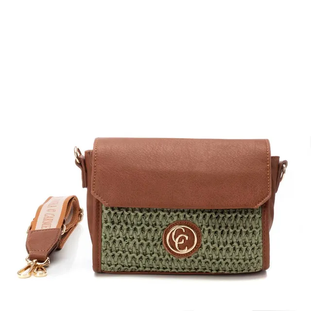 Carmela 18613104 sac bandoulière vert rafia
