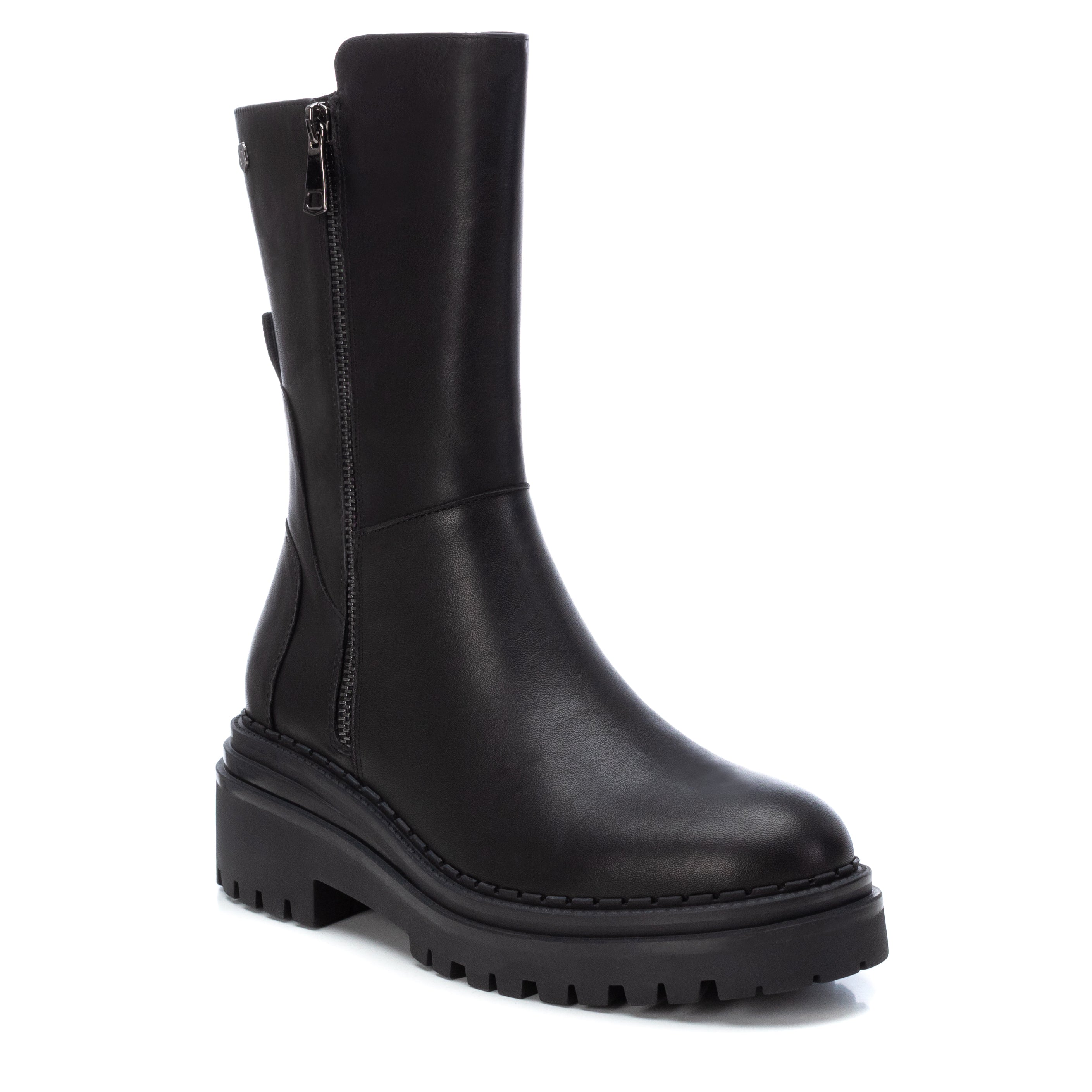Carmela 16024201 bottine femme noire cuir plat