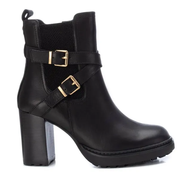 Carmela 16116101 bottine cuir noir talon 8 cm