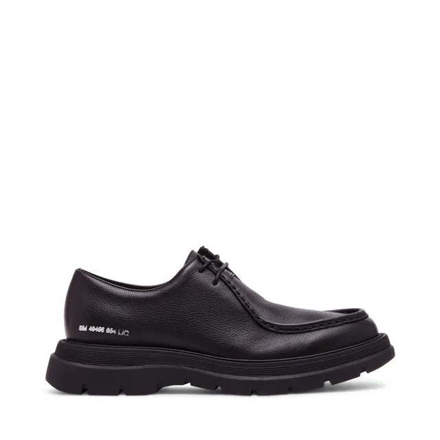 Steve Madden Reice Mocassins Homme Cuir Noir Grainé