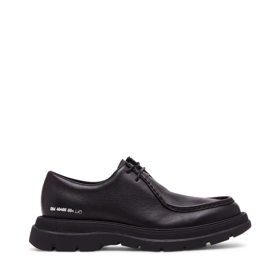 Steve Madden Reice Mocassins Homme Cuir Noir Grainé