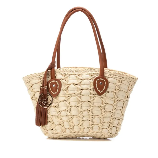 Carmela 18609802 sac femme rafia marron 40 cm