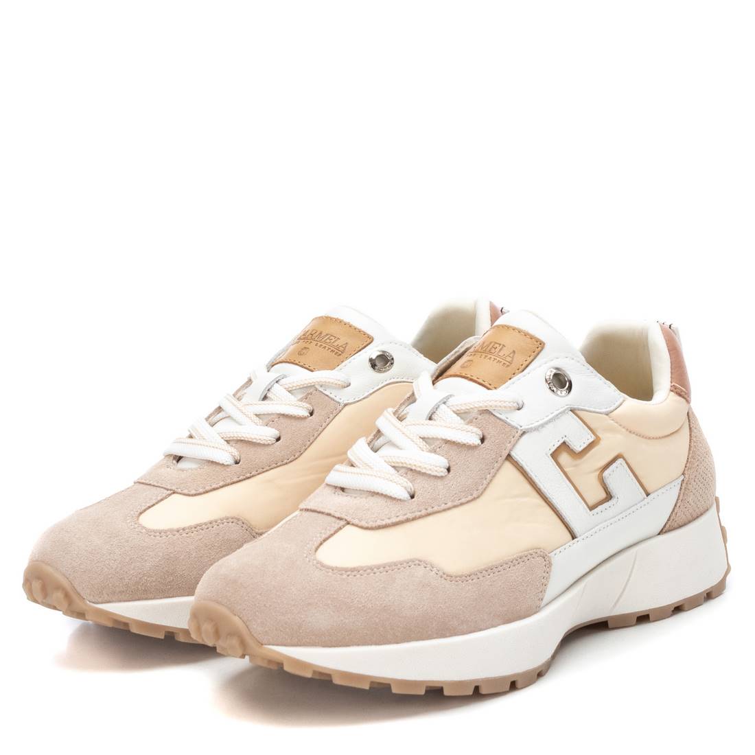 Carmela 16066405 sneaker cuir marron pastel