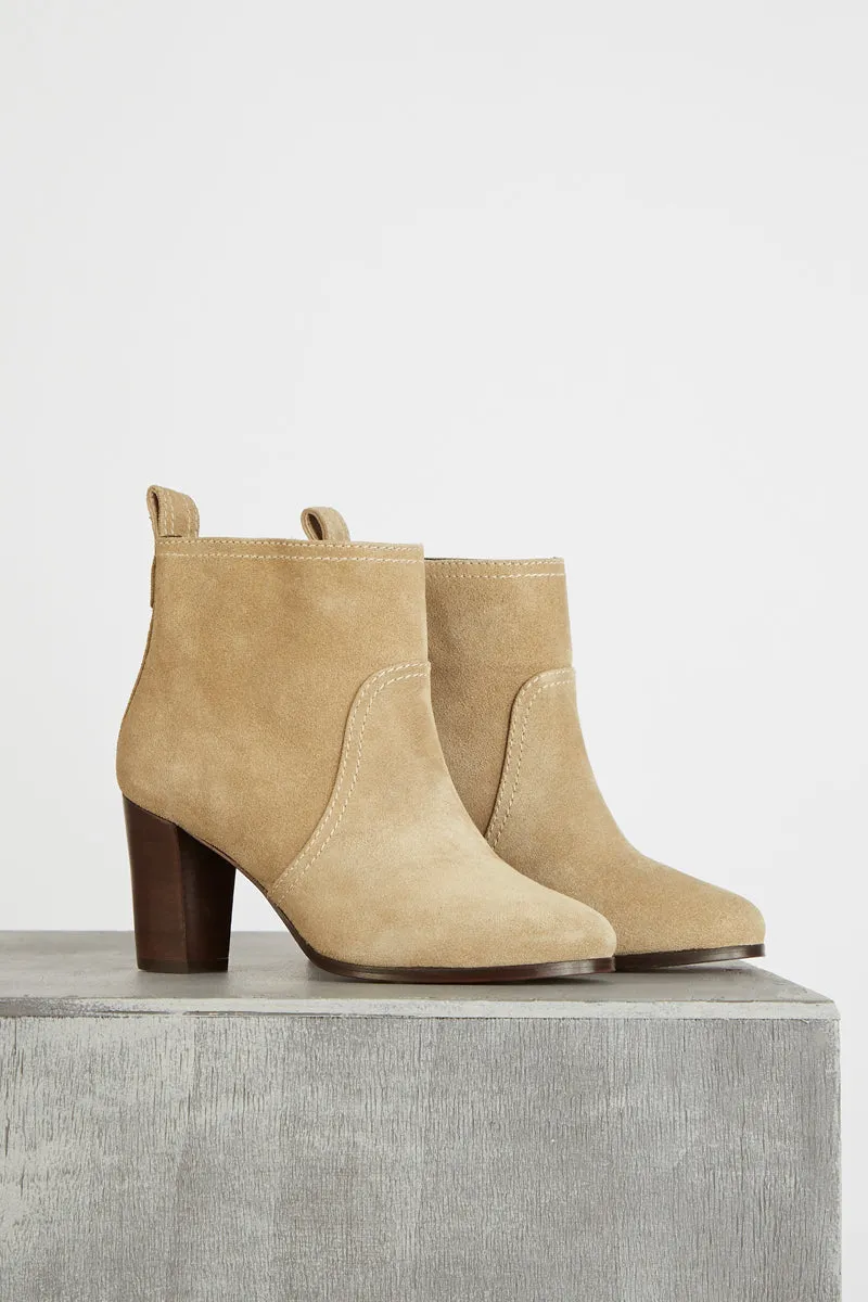 Tila March Lucien bottine cuir sable talon 9 cm