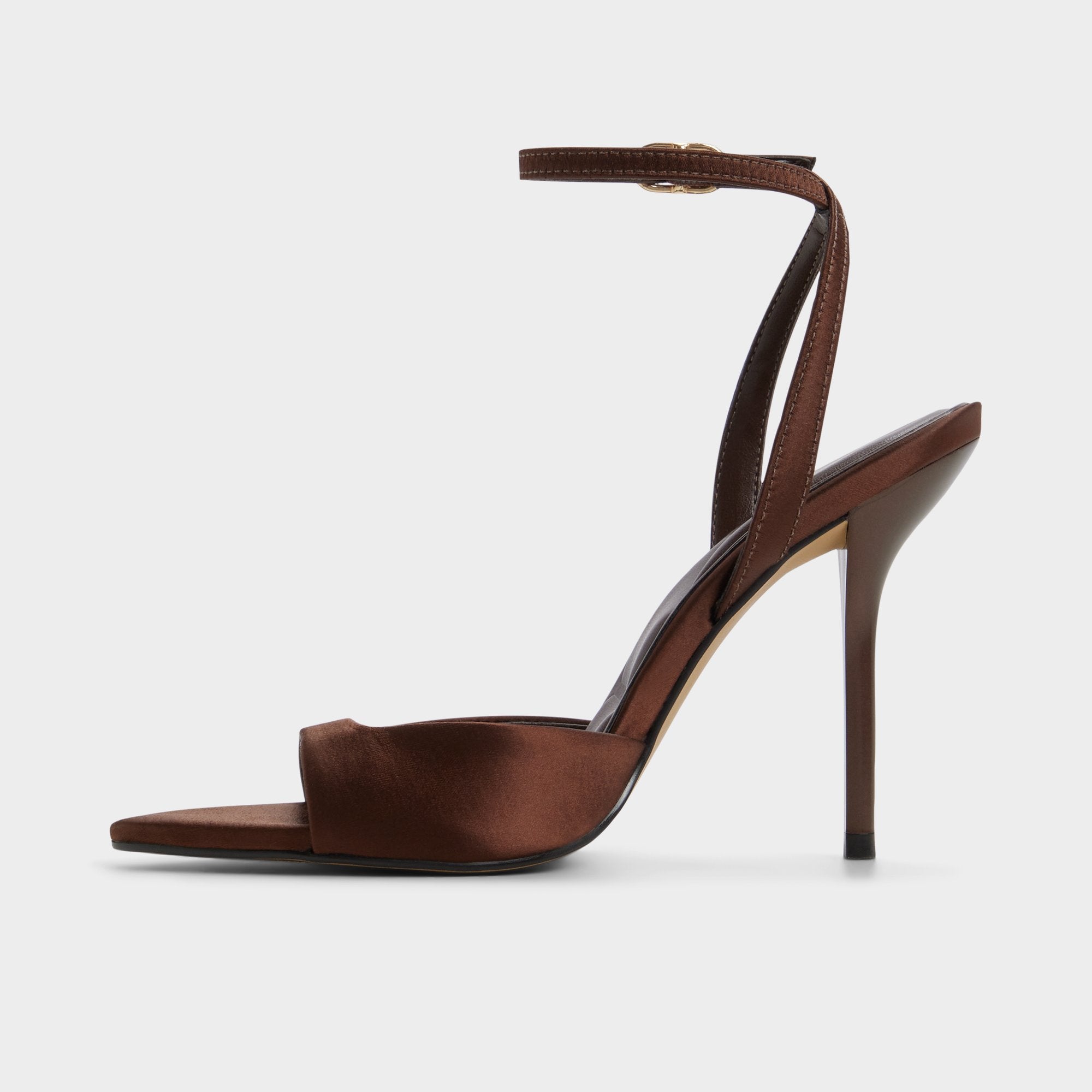 ALDO Forevermore sandales à talon marron satin