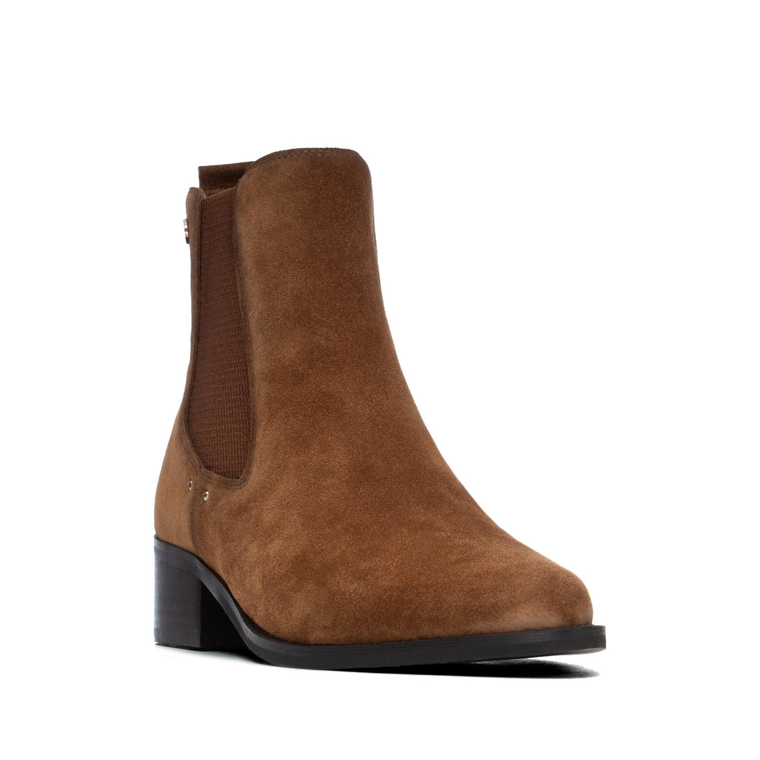 Carmela 16414303 bottines camel cuir talon bas