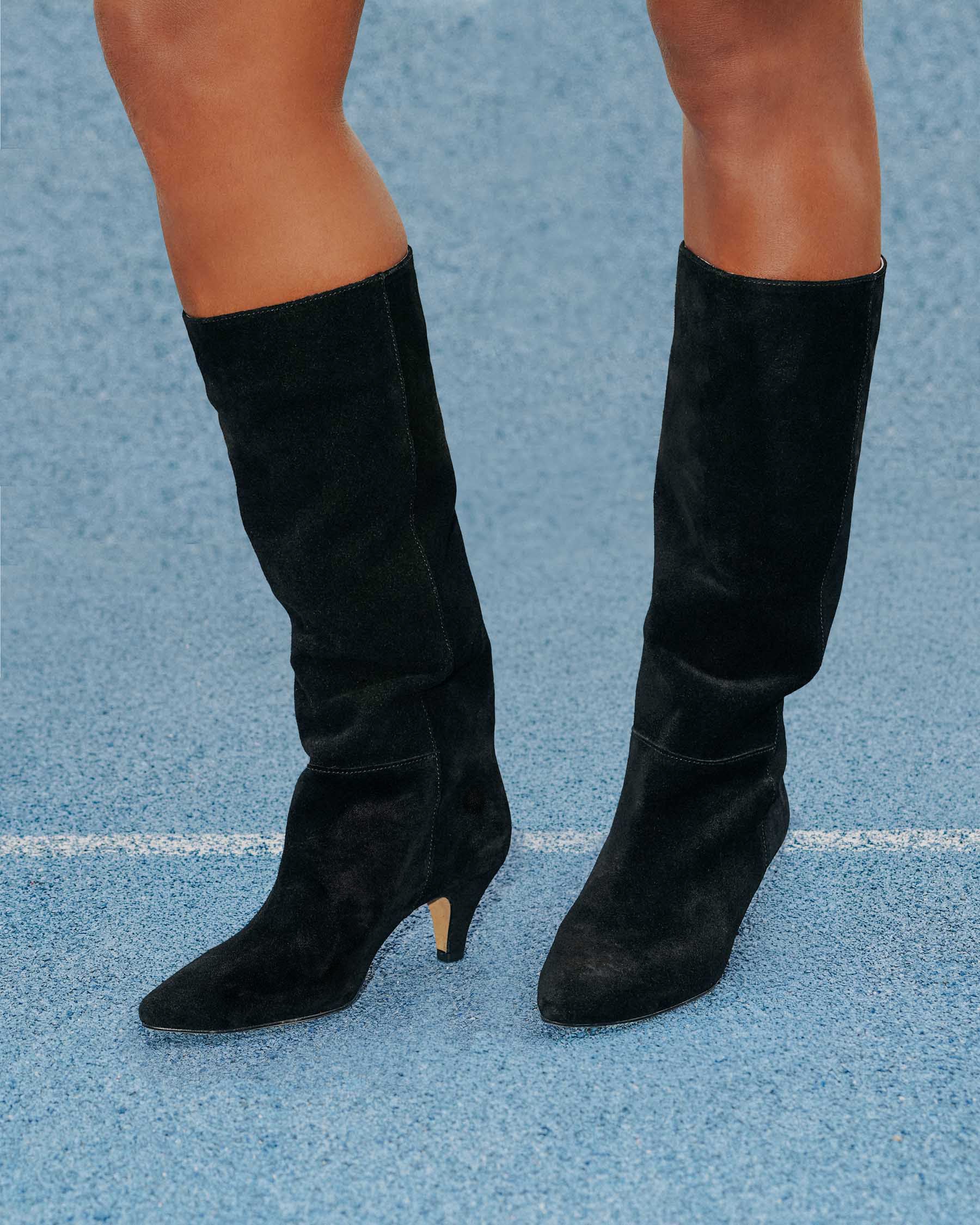 Coralie Masson Billie bottes noir cuir talon 7 cm