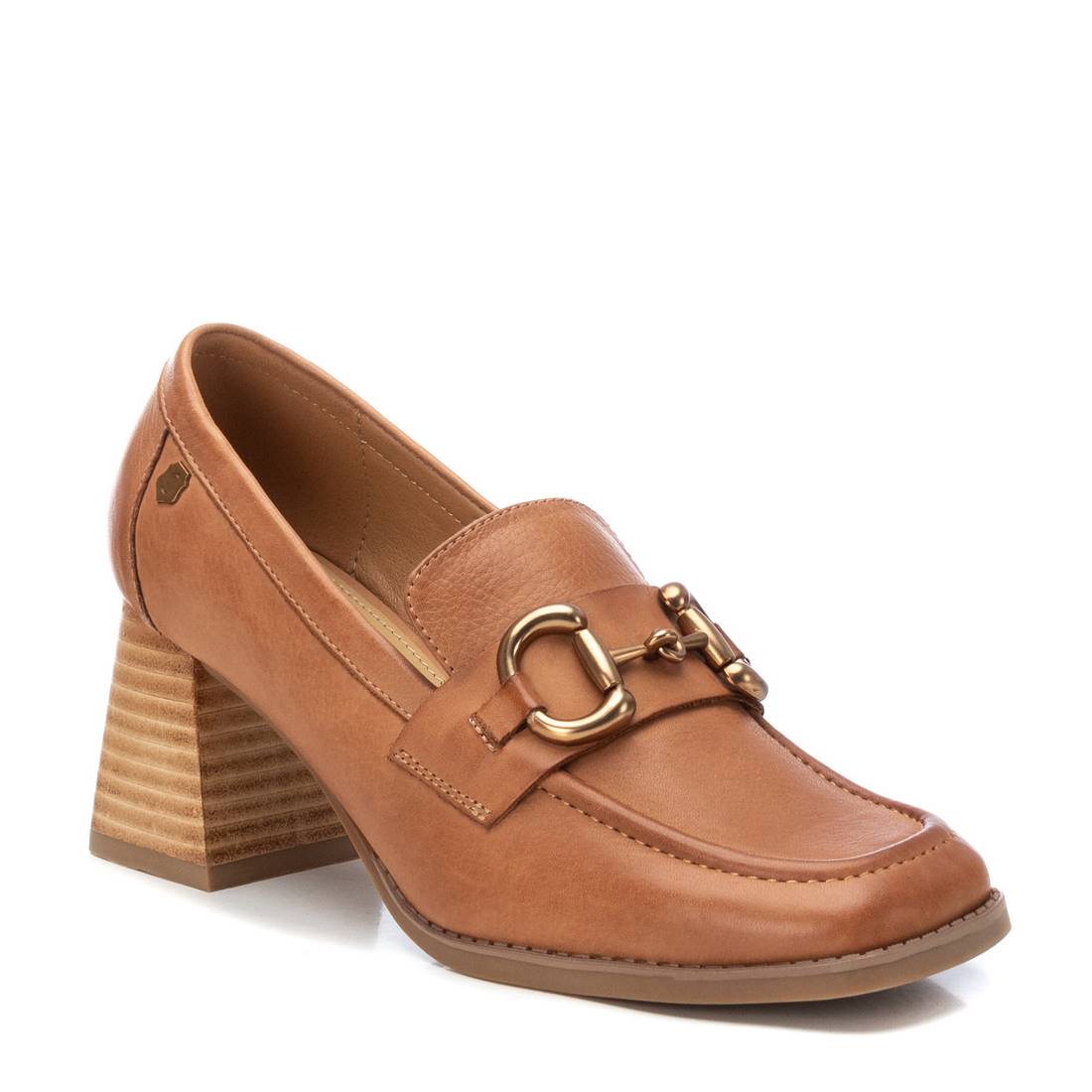 Carmela 16144801 mocassins femme marron cuir talon