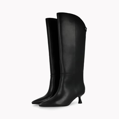 LODI A-Madrid bottes cuir noires à talon