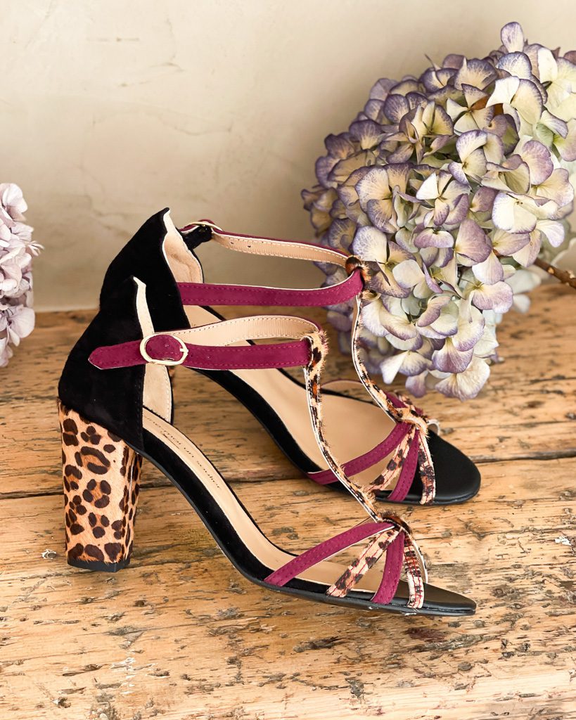 Dessine Moi Un Soulier Chloé high velours noir sandales hautes