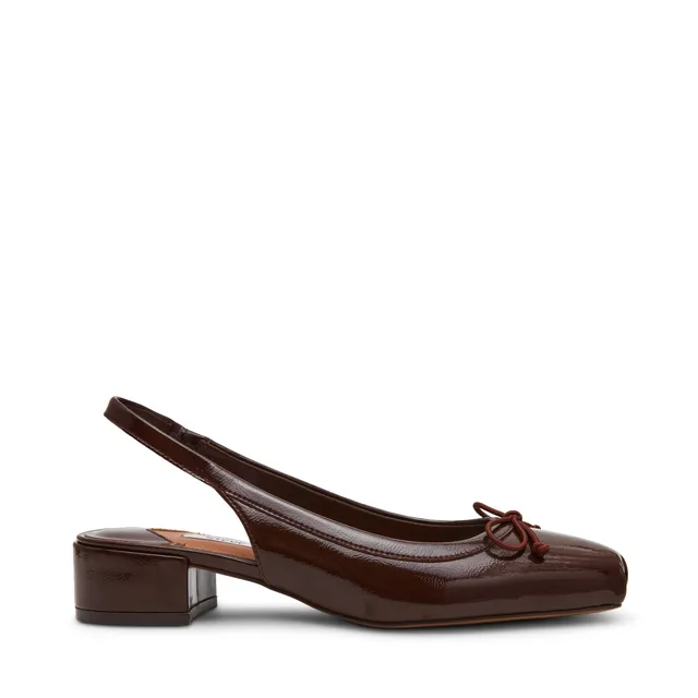 Steve Madden Loved Ballerines Marron Verni Slingback