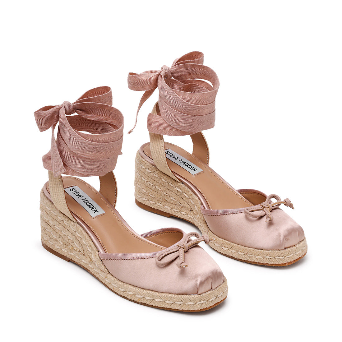 Steve Madden Tarina sandale compensée satin rose
