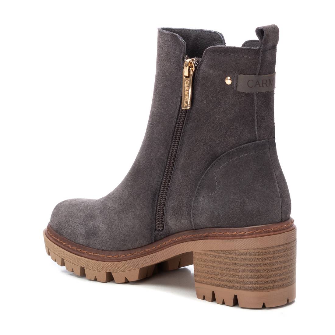 Carmela 16108104 bottines suède gris talon 7 cm