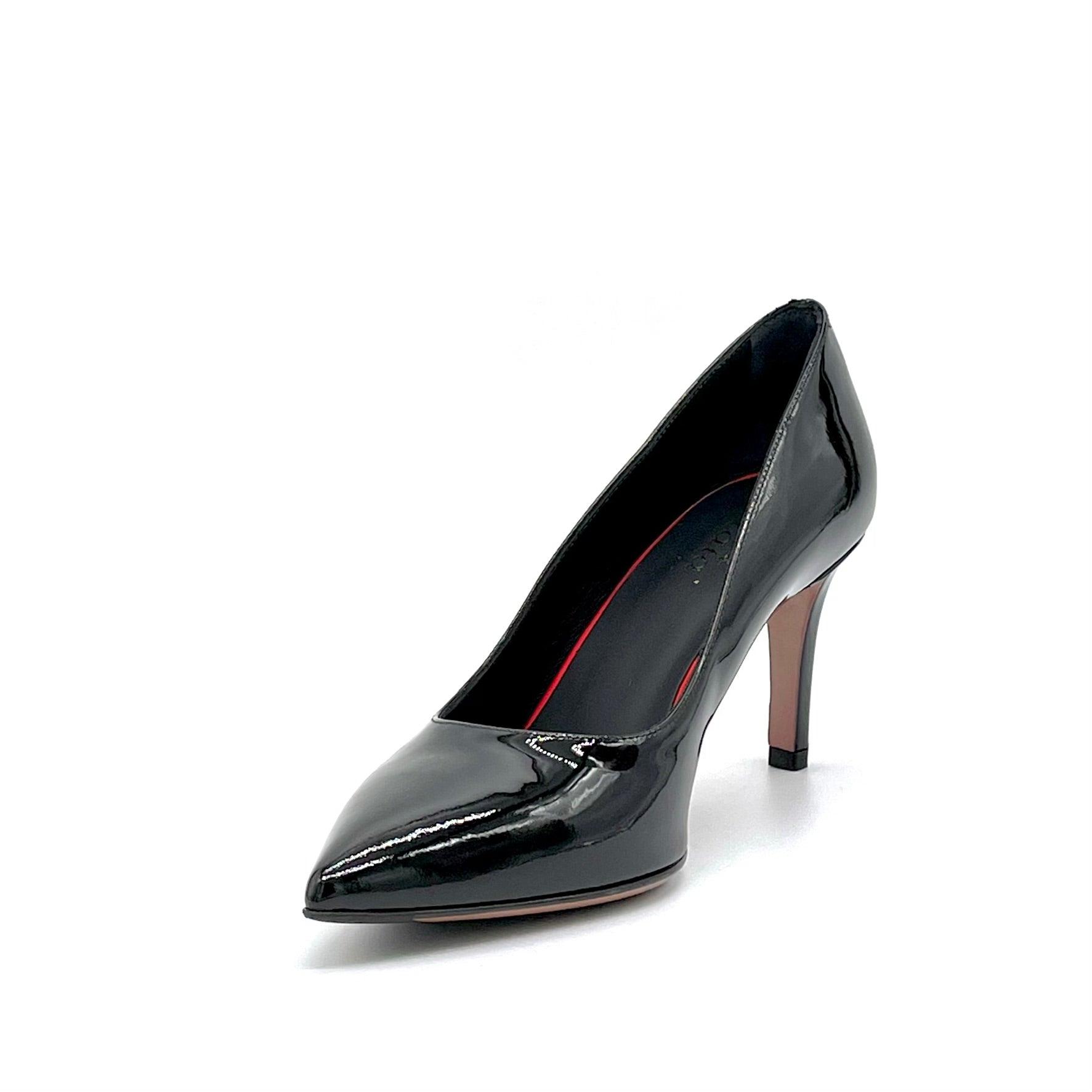 ELATA 52554 escarpins vernis noirs talon 7,5 cm