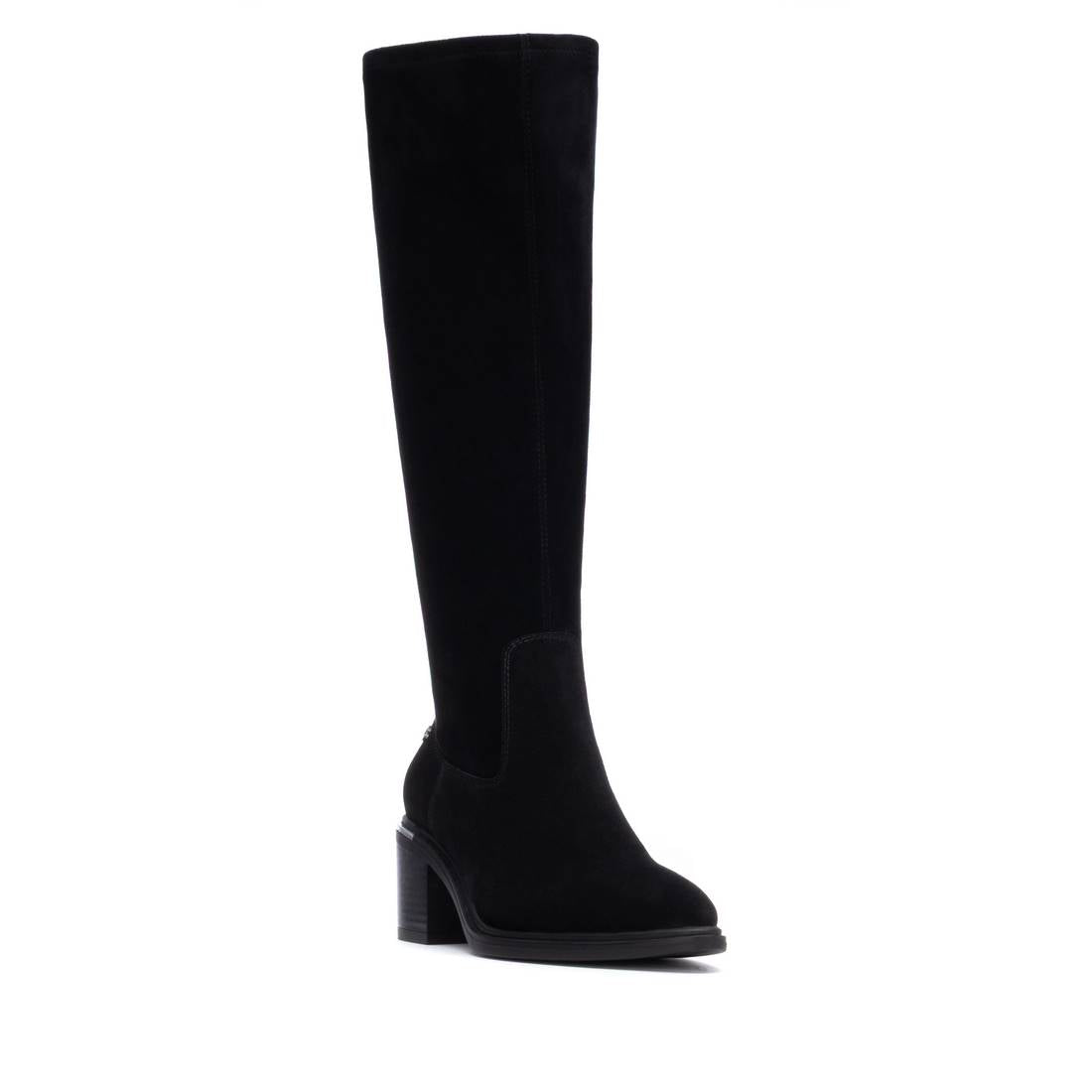 Carmela 16264602 bottines femme noir cuir talon moyen