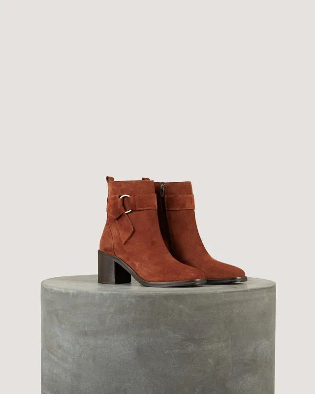 Tila March LEA bottine cuir prune talon 6 cm