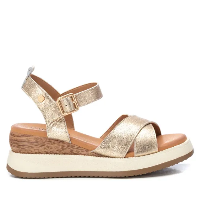 Carmela 16161102 Sandales Femme Doré Compensées 6 cm