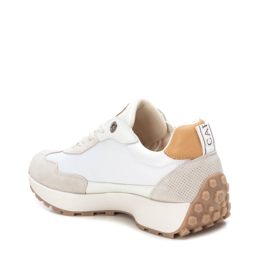 Carmela 16066402 basket cuir blanc lacets pastel