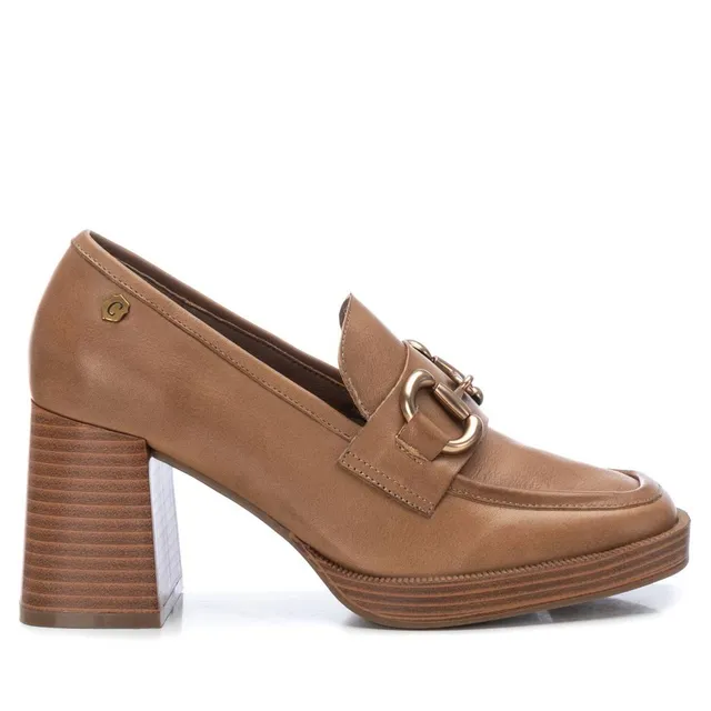 Carmela 16123504 mocassins cuir marron talon 8 cm