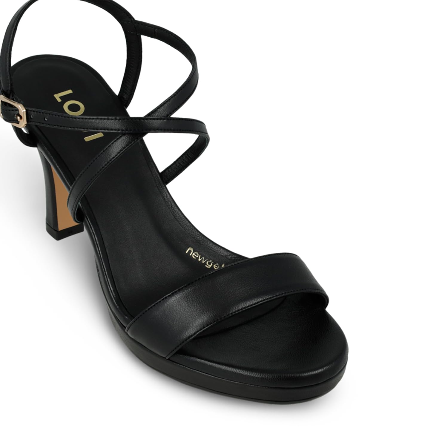 Lodi Lesera sandales noires cuir confort été