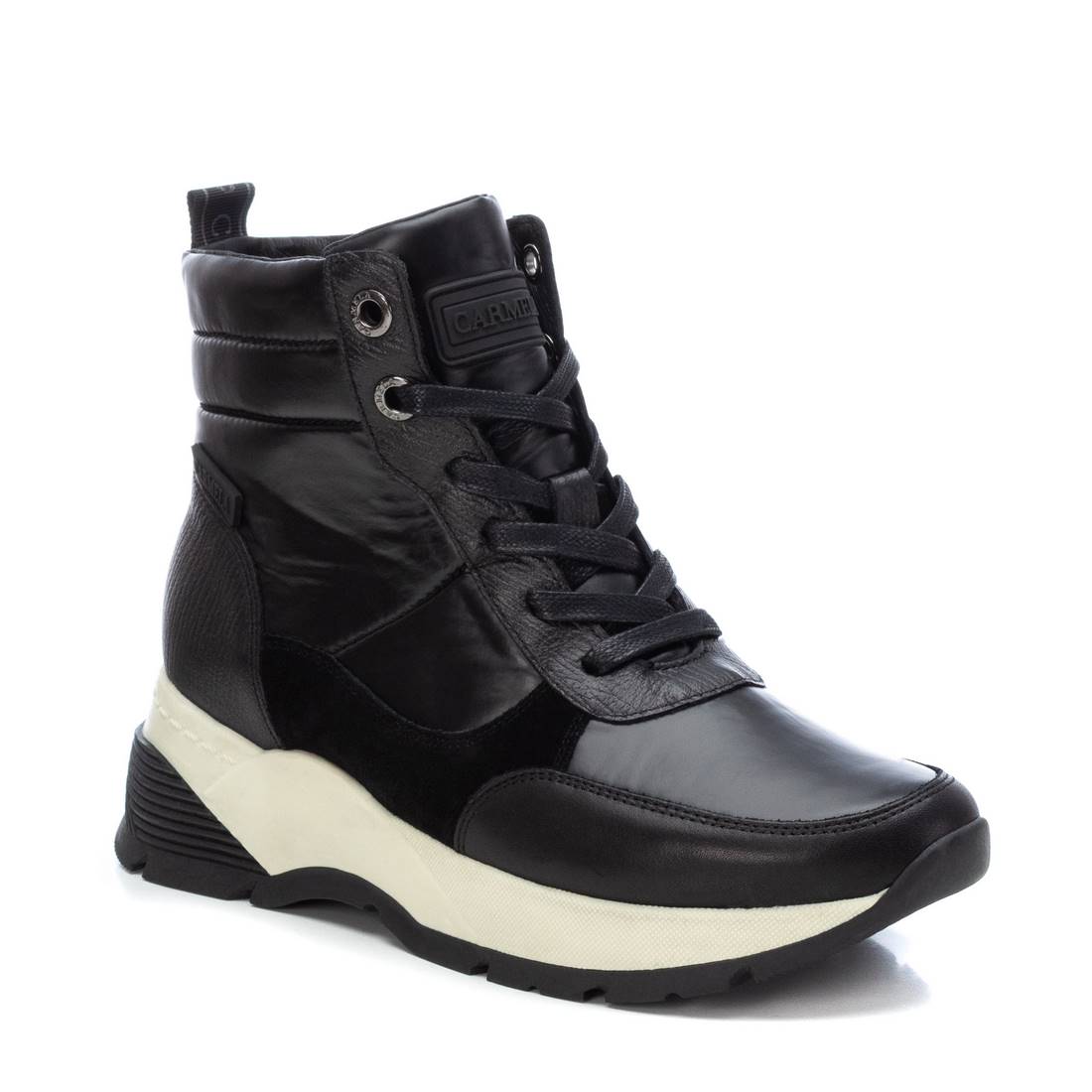 Carmela 16092701 basket montante noire cuir