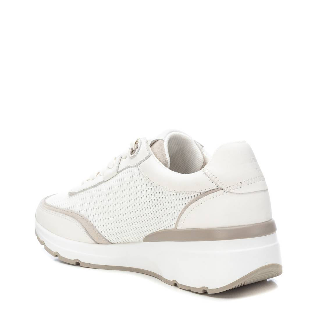 Carmela 16142003 basket cuir blanc métallisé