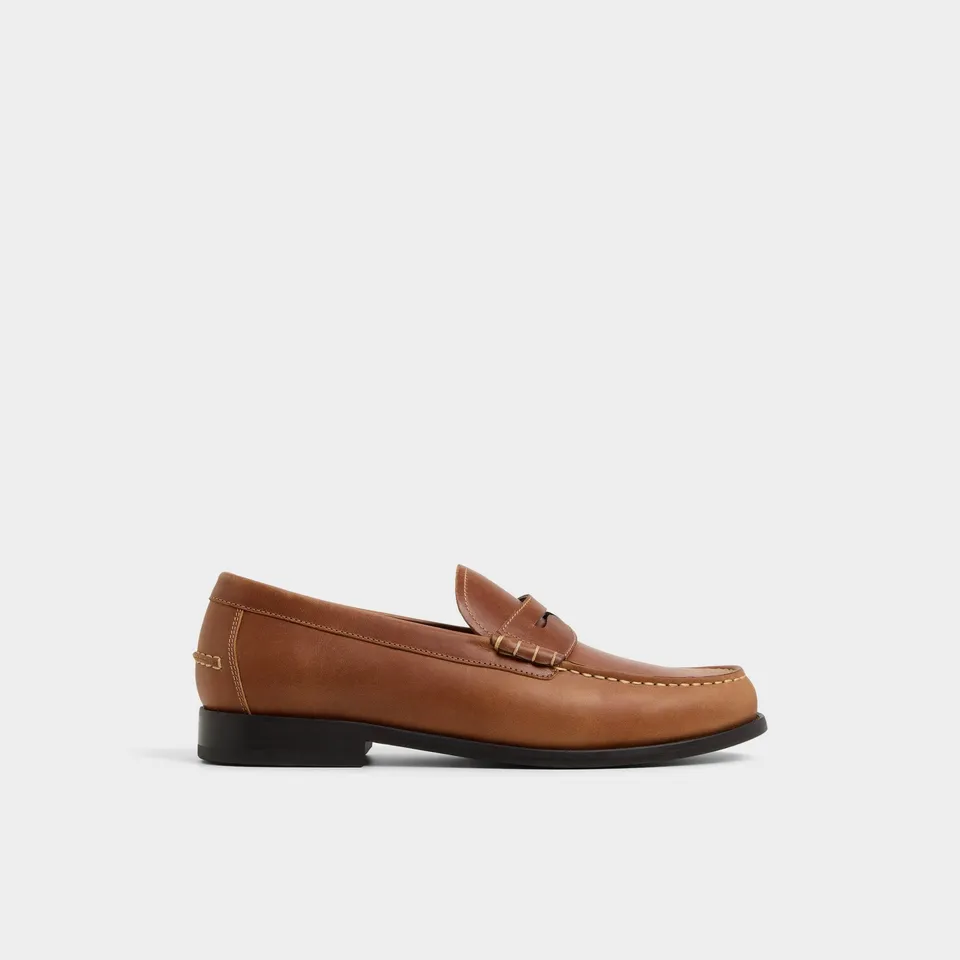 ALDO Jarom mocassin penny marron cuir véritable
