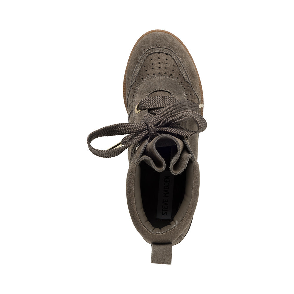 Steve Madden Mables baskets montantes taupe daim compensé