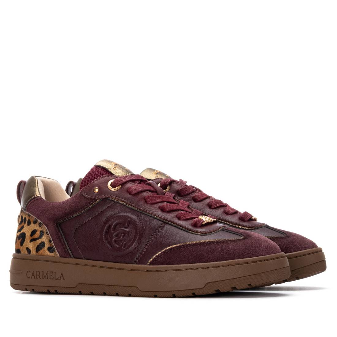 Carmela 16250405 baskets cuir bordeaux