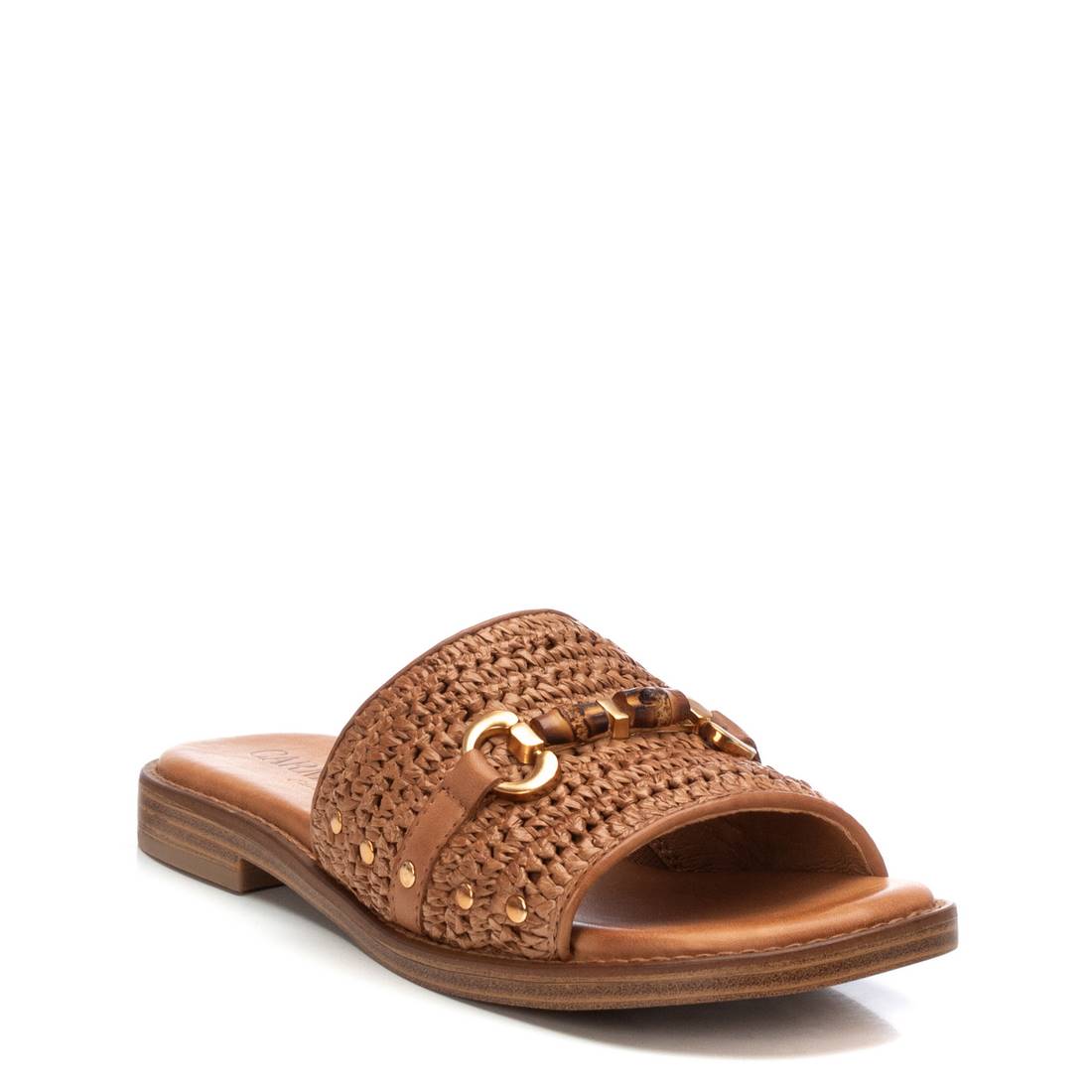 Carmela 16236601 sandale raphia camel plate