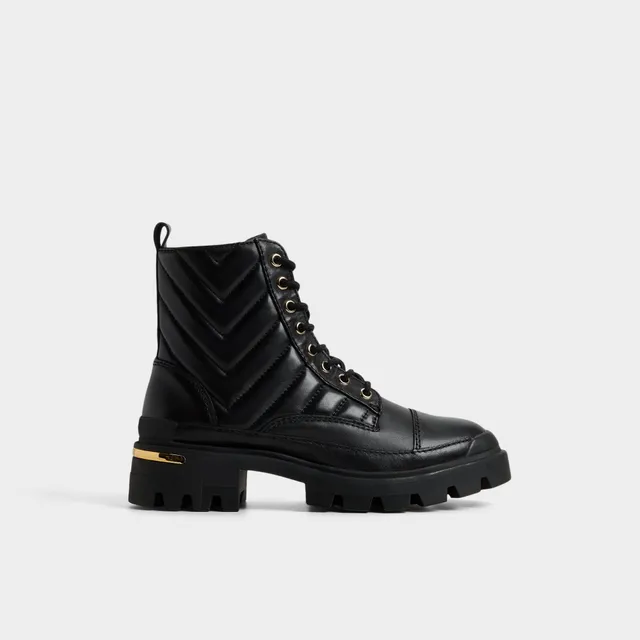 ALDO Quilt bottines combat matelassées noires pointure 38