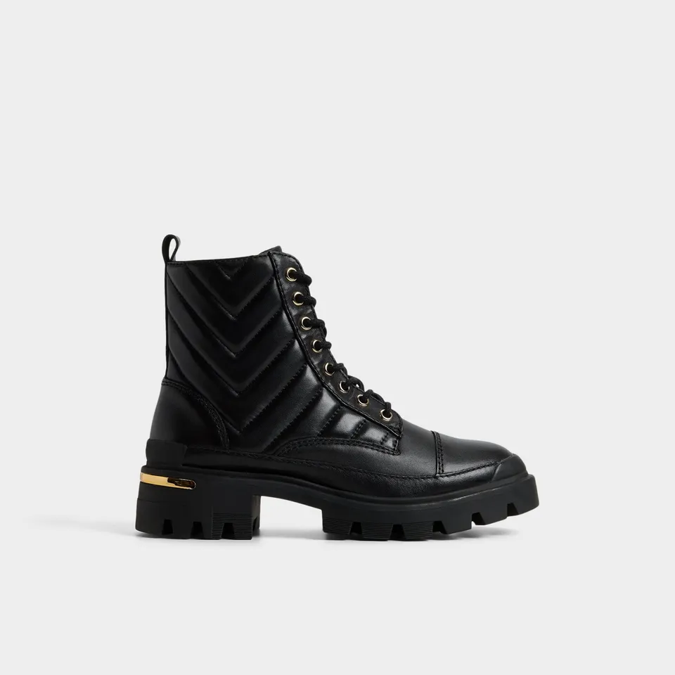 ALDO Quilt bottines combat matelassées noires pointure 38