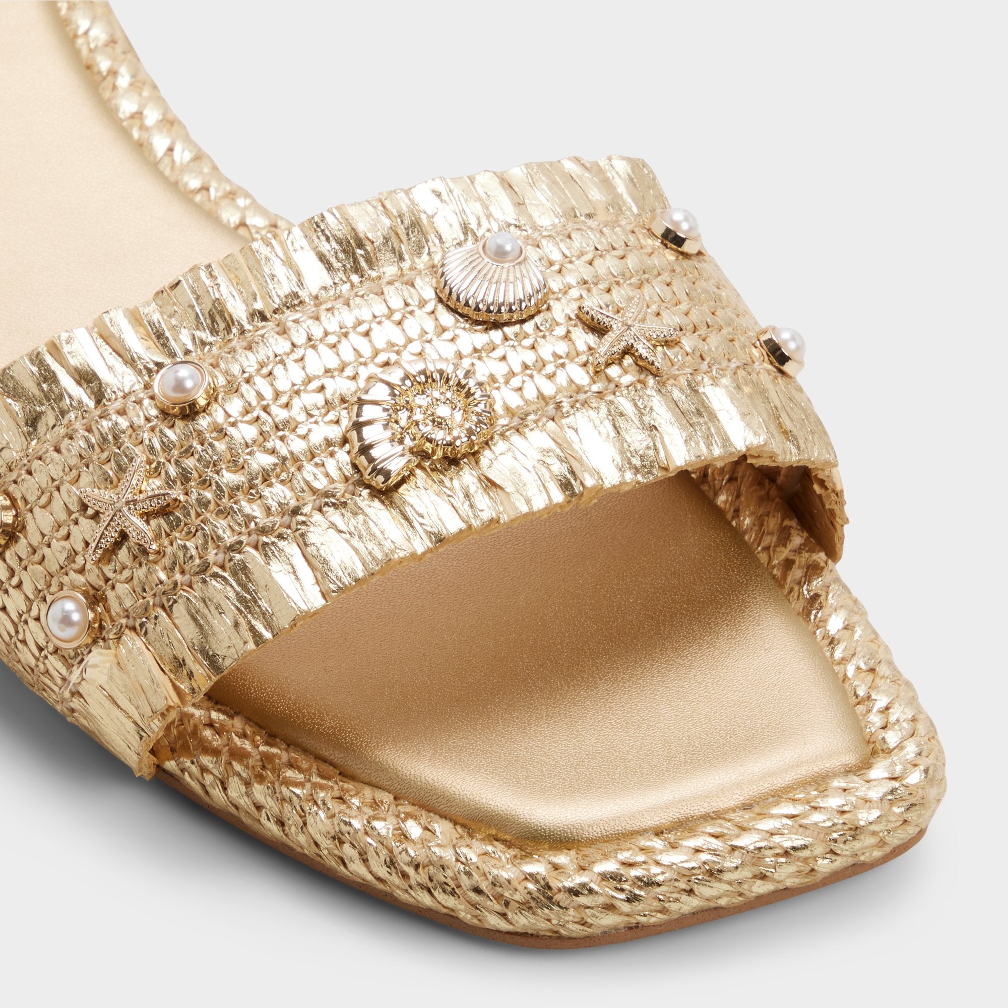 ALDO Aurania sandales plates femme raphia