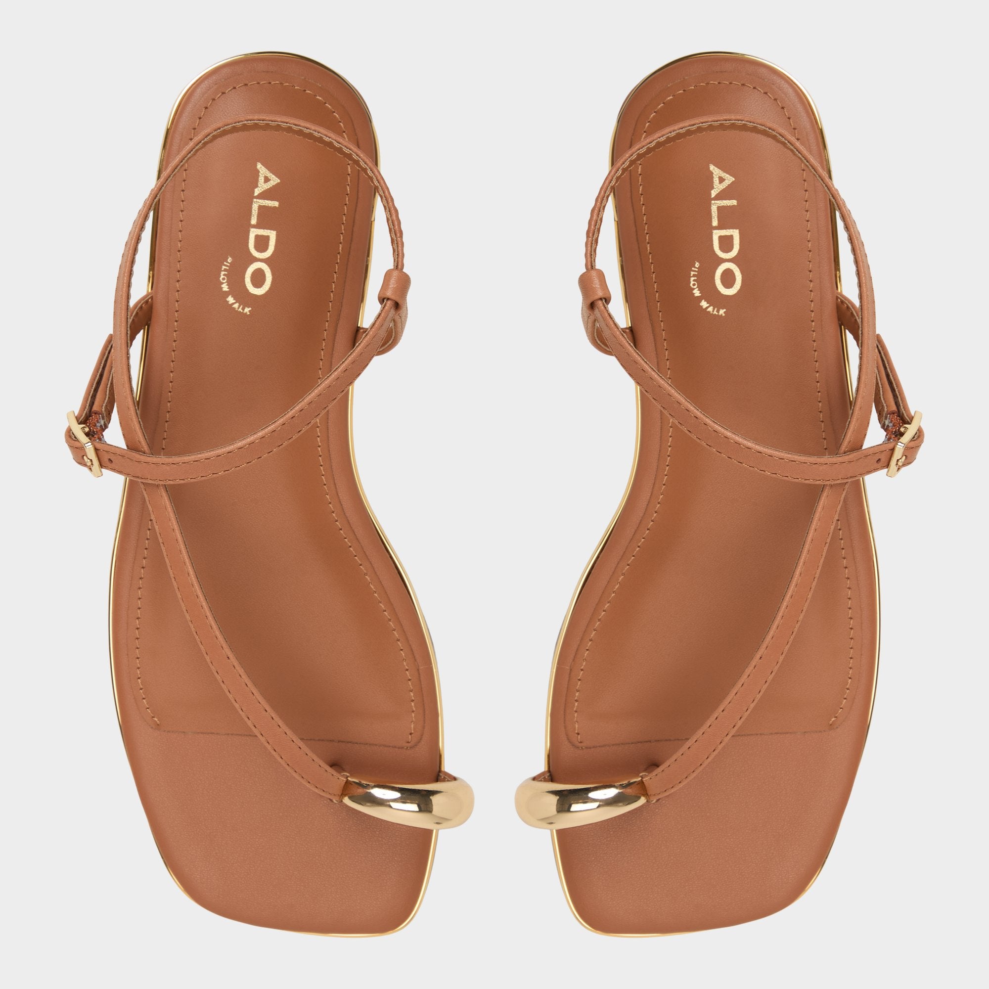 ALDO Jomalina sandales plates marron femme