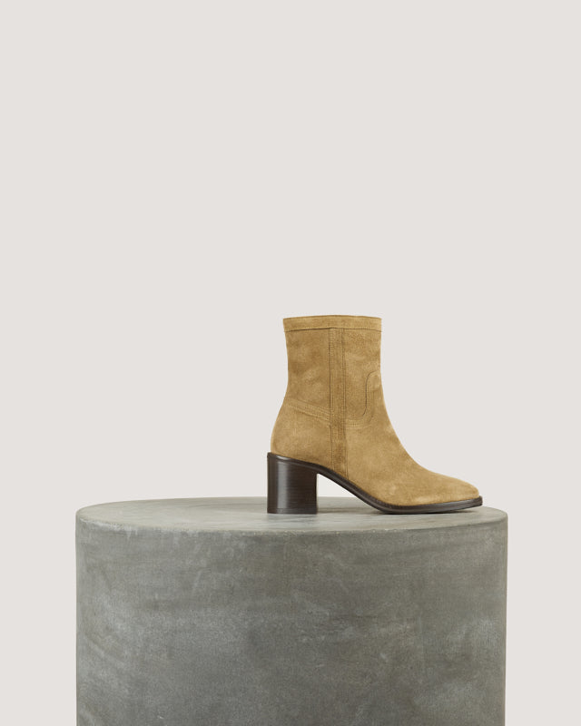 Tila March Laure boots cuir antilope talon 6 cm