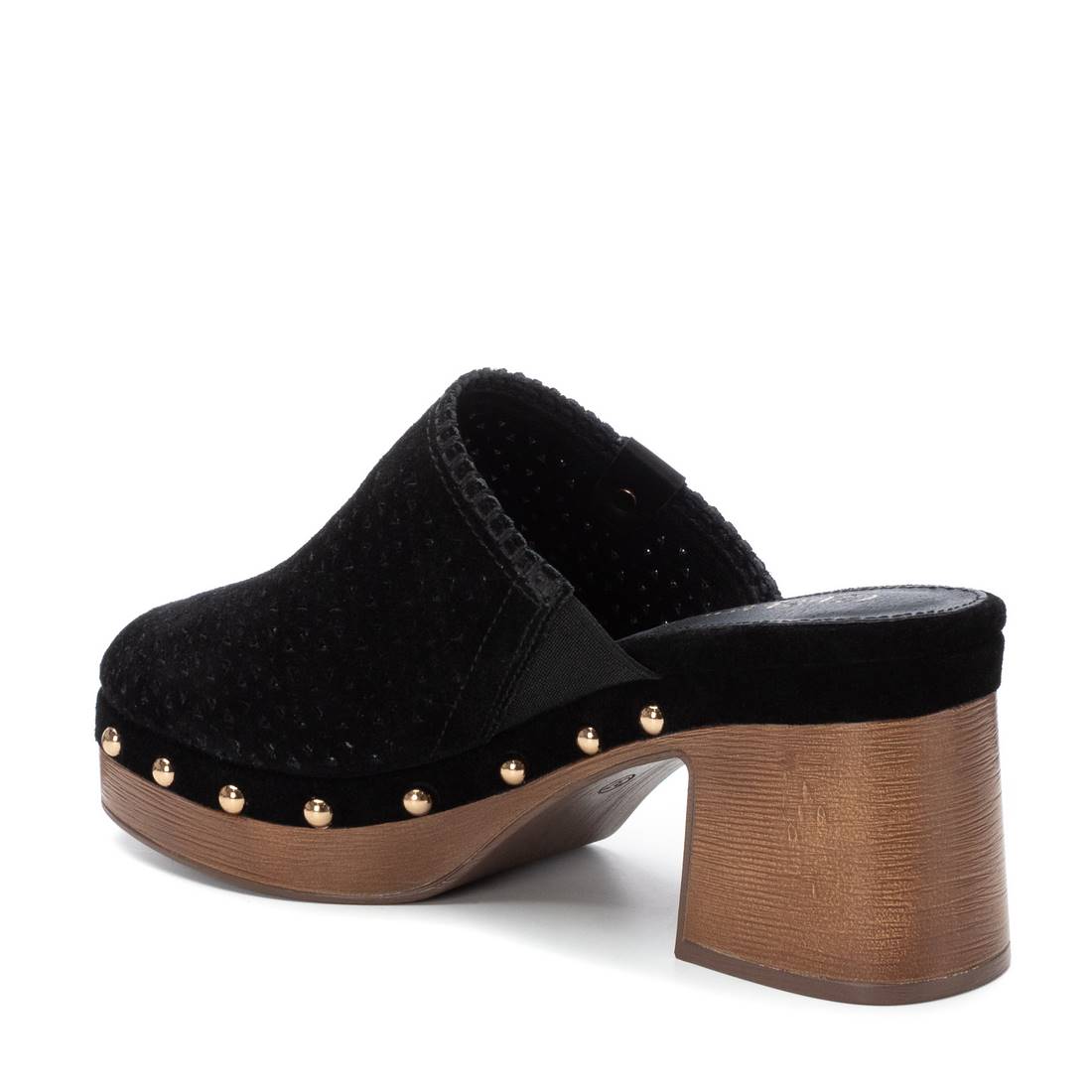 Carmela 16222004 sabot femme noir cuir talon 7 cm