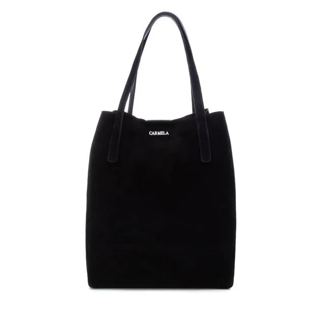 Carmela 186022 18602201 sac shopper suède noir 37 cm