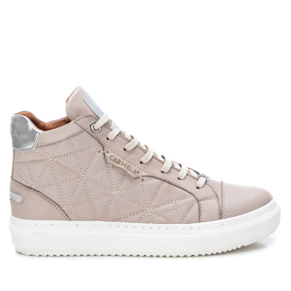 Carmela 16027402 baskets montantes cuir blanc zip