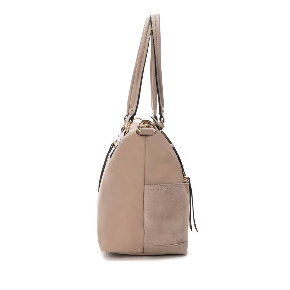 Carmela 18606503 sac épaule nylon marron 6 poches femme