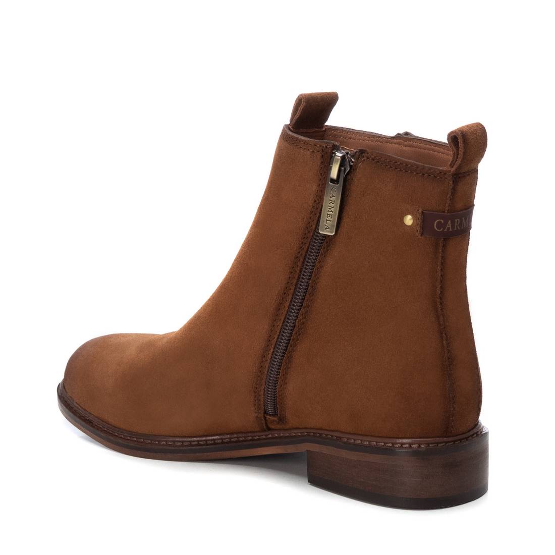 Carmela 16093003 bottine cuir marron talon plat
