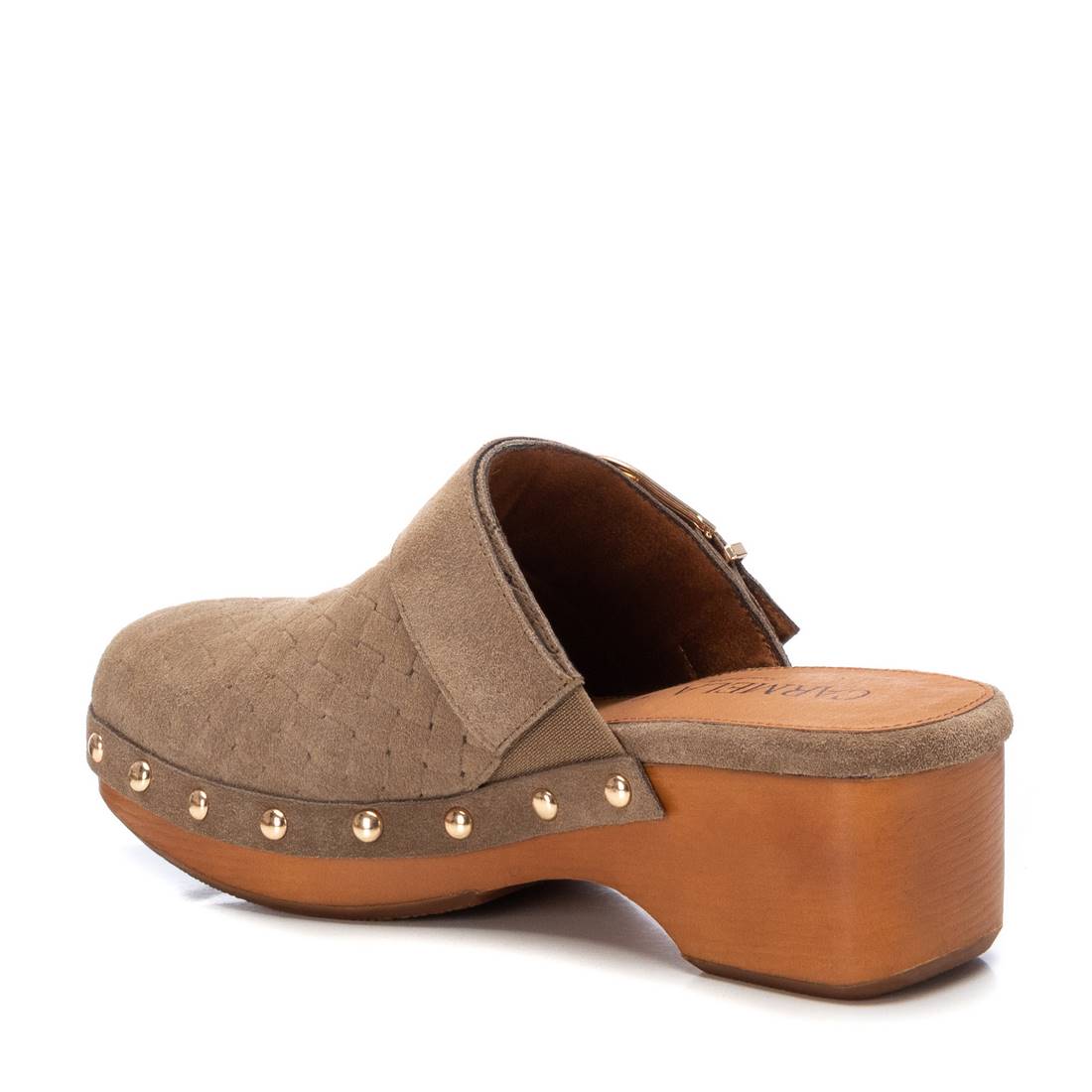 Carmela 16063403 sabot cuir marron talon 5 cm