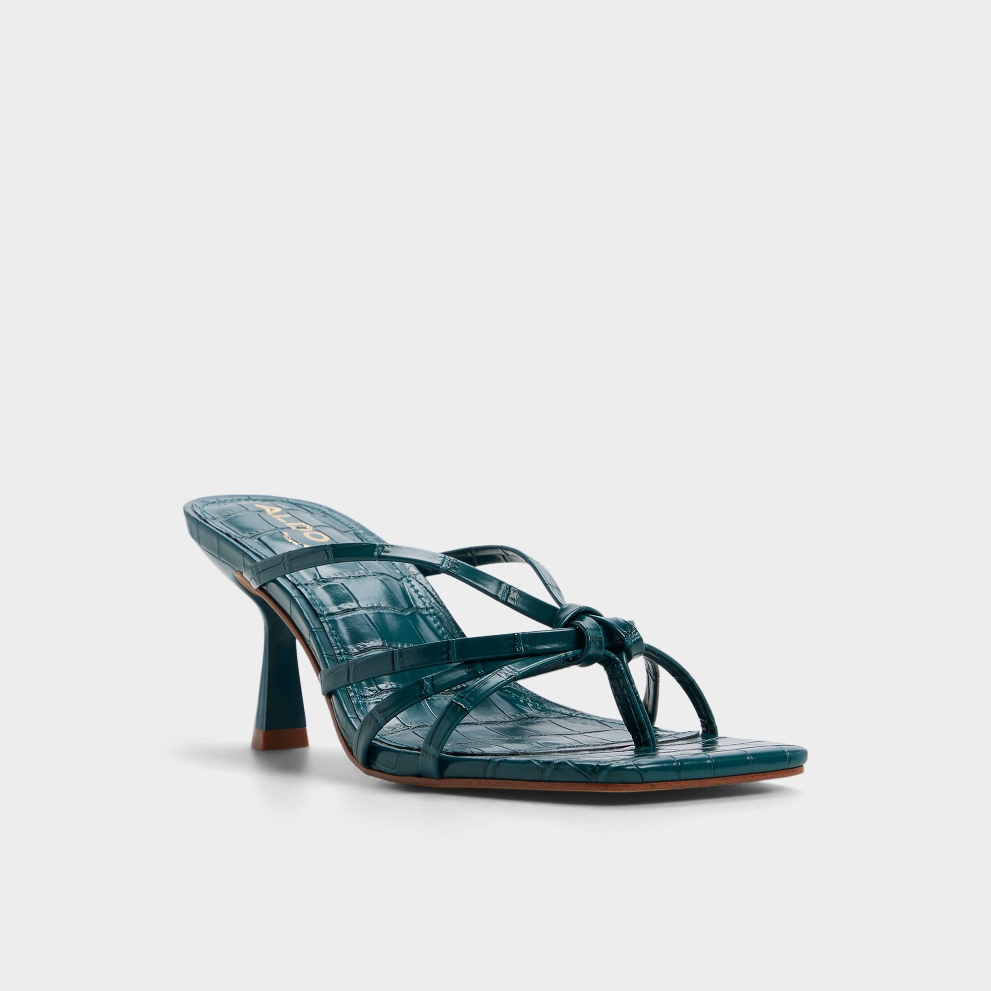 ALDO Lumera mules femme vert talon croco