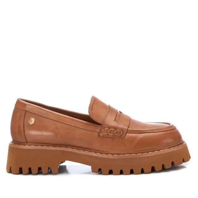 Carmela 16106802 mocassins cuir marron plat